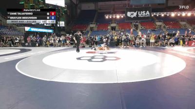 215 lbs Champ. Rd Of 32 - Zane Taliaferro, GA vs Braylen Meeuwsen, MI