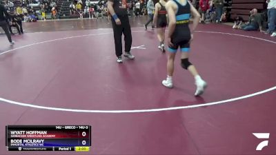 14U-3 lbs Round 2 - Wyatt Hoffman, Sarbacker Wrestling Academy vs Bode Mcilravy, Immortal Athletics WC