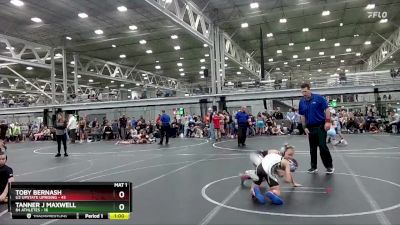 84 lbs Round 1 (4 Team) - Toby Bernash, U2 Upstate Uprising vs Tanner J Maxwell, 84 Athletes