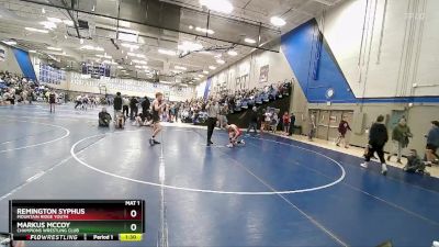 125 lbs Champ. Round 1 - Remington Syphus, Mountain Ridge Youth vs Markus McCoy, Champions Wrestling Club