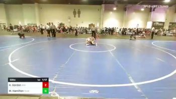 98 lbs Quarterfinal - Hunter Gordon, Reign WC vs Matthew Hamilton, Team Real Life