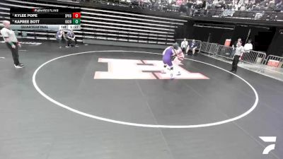 5A 170 lbs Quarterfinal - Kylee Pope, Springville vs Kapree Bott, Box Elder