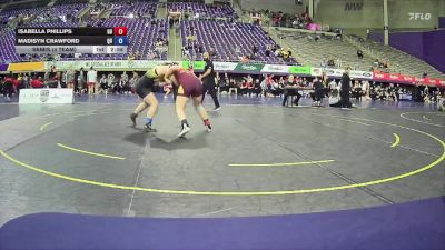180 lbs Semis (4 Team) - Isabella Phillips, Gannon University vs Madisyn Crawford, Quincy