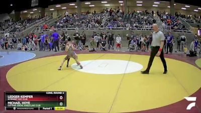 70 lbs Cons. Round 2 - Michael Hoye, Cottage Grove Wrestling Club vs Ledger Kemper, Hi Desert Mat Club