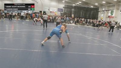 157 lbs Quarters - Henry Scott McDoniel, G1 Training Center vs Landon Rinke, Bison Wrestling Club