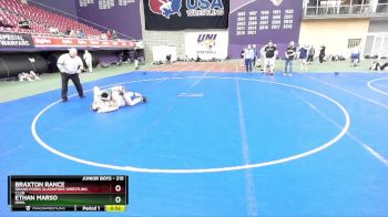 215 lbs Cons. Round 2 - Ethan Marso, Iowa vs Braxton Rance, Grand Forks Gladiators Wrestling Club