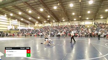 95 lbs Semifinal - Perry Fowler, Sanderson Wrestling Academy vs Porter Dahl, Millard Eagles