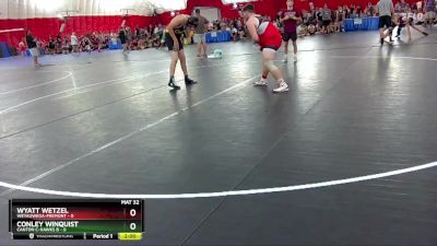 215 lbs Round 2 (6 Team) - Wyatt Wetzel, Weyauwega-Fremont vs Conley Winquist, Canton C-Hawks B