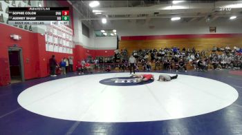 132 lbs 3rd Place - Sophie Colon, Spaulding vs Audrey Shaw, Bedford