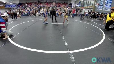 76 lbs Quarterfinal - Paisley Jones, Tecumseh Youth Wrestling vs Bailey Jones, Harrah Little League Wrestling