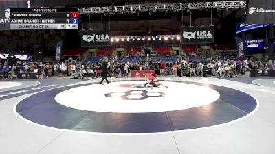 115 lbs Champ. Rd Of 64 - Harlee Hiller, IL vs Ashae Branch-Huston, PA