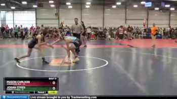 100 lbs Round 3 (6 Team) - Mason Carlson, Sanderson W.A. vs Josiah Sykes, Morris Fitness