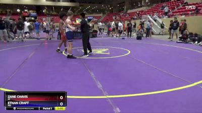 132 lbs Cons. Round 6 - Zane Chavis, SC vs Ethan Craft, MO