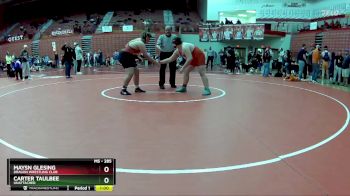 285 lbs Cons. Round 4 - Maysn Glesing, Dragon Wrestling Club vs Carter Taulbee, Unattached