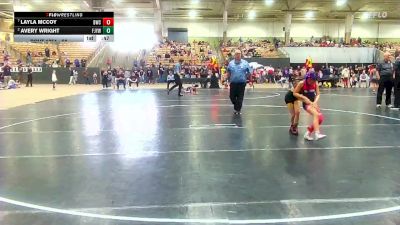 58 lbs 5th Place Match - Layla McCoy, Blackman Wrestling Club vs Avery Wright, Fairview Jackets Youth Wrestling