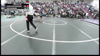 Boys 126 lbs Quarterfinal - Jack Zukowski, Christopher Boys vs Aidan Phattanaphibul, Lynbrook Boys