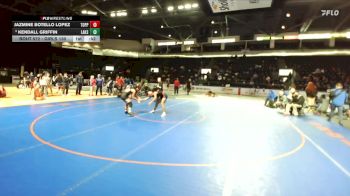 Girls 130 lbs Cons. Round 6 - Jazmine Botello Lopez, Toppenish (Girls) vs Kendall Griffin, Lakes (Girls)