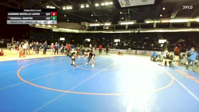 Girls 130 lbs Cons. Round 6 - Jazmine Botello Lopez, Toppenish (Girls) vs Kendall Griffin, Lakes (Girls)