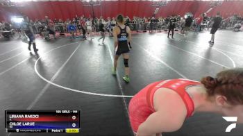 144 lbs Round 4 - Liriana Rakoci, IL vs Chloe LaRue, WI
