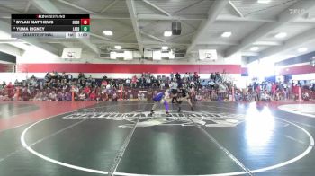 Boys 128 lbs Quarterfinal - Dylan Matthews, Shasta Boys vs Yuma Rigney, Lassen Boys