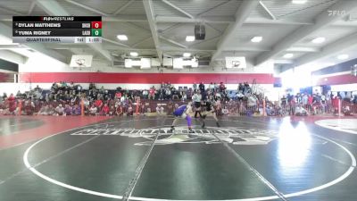 Boys 128 lbs Quarterfinal - Dylan Matthews, Shasta Boys vs Yuma Rigney, Lassen Boys