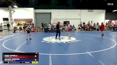 77 lbs Round 1 (16 Team) - Aden Spinelli, Illinois vs Brodie Harmon, Oklahoma Red