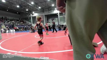 40 lbs Consi Of 4 - Asher Ensey, Kiefer Youth Wrestling Club vs Weston Atkinson, Honey Badgers Wrestling Club