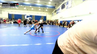 113 lbs Cons. Round 5 - Matthew Medina, Eastvale Elite Wrestling vs Frankie De Leon, Rancho Bernardo Wrestling