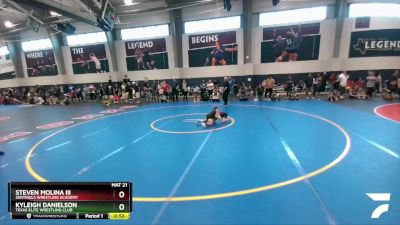 60 lbs Semifinal - Steven Molina Iii, Sentinels Wrestling Academy vs Kyleigh Danielson, Texas Elite Wrestling Club