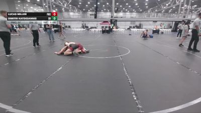 130 lbs Round 9 (10 Team) - Lucas Miller, Pride WC vs Dimitri Katsigiannis, Edge Wrestling