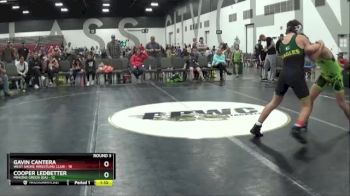 139 lbs Round 3 (8 Team) - GAVIN CANTERA, West Shore Wrestling Club vs Cooper Ledbetter, Minions Green (GA)
