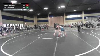 116 lbs Quarterfinal - Darla Martinez, Gwc/ Tigers vs Leila Newman, Redwood WC