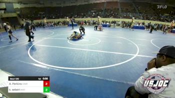 120 lbs 2nd Place - Aiyana Perkins, Coweta Tiger Wrestling vs Kailin Sebert, Best Trained Wrestling