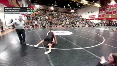 157 lbs Cons. Round 2 - Nicholas Martinez, Natrona County vs Trace Blajszczak, Natrona County