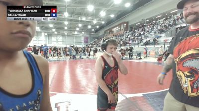 115 lbs Semis - Arabella Chapman, Mat Demon Wrestling Club vs Dalila Tovar, Victory Wrestling-Central WA