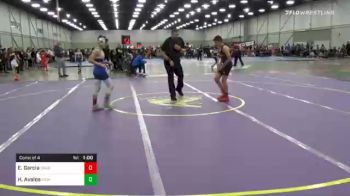 92 lbs Consolation - Evian Garcia, Oakdale Youth Wrestling Club vs Hunter Avalos, High Ground Wrestling