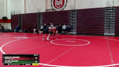 184 lbs Cons. Round 1 - Spyre Nelson, Pacific (OR) vs Carlos Mendez, Simpson (Calif.)
