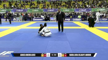 Maria Luisa Delahaye Amorim vs Aghata Ribeiro Alves 2025 Brasileiro Jiu-Jitsu IBJJF