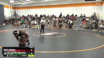 234-240 lbs Round 3 - Riley Wright, Cedar Rapids Kennedy vs Guynis Muamba Ben Shaddai, Iowa City, West