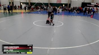 66 lbs Round 2 - Ismail Unle, Bryan Youth Wrestling Club vs Aiden Christensen, Amherst Wrestling Club