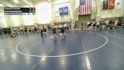 285 lbs 5th Place Match - Gavin Montgomery, Soaring Eagle Wrestling Club vs Rawlins Thacker, Sky View JH