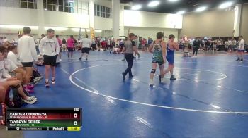 150 lbs Round 3 (16 Team) - Xander Courneya, Team Michigan Blue - DEV vs Taybryn Geiler, Team STL White