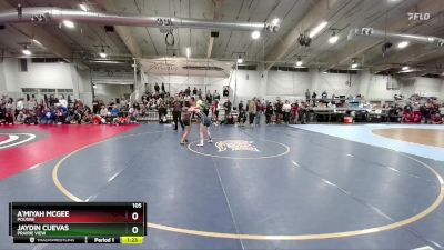 105 lbs Champ. Round 3 - Jaydin Cuevas, Prairie View vs A`miyah McGee, Poudre