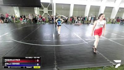 102-108 lbs Round 1 - Maquelle Pace, UT vs Stella Isensee, CO