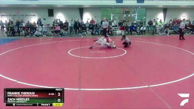 165 lbs Cons. Semi - Frankie Theroux, King`s College (Pennsylvania) vs Zach Needles, Messiah University