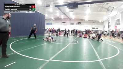 60 lbs Round Of 32 - Roman Meissner, OH vs Cyrus Massie, WV