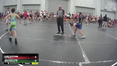 90 lbs Round 8 (10 Team) - Luke D`Ettore, Full Circle vs Grayson Cain, Indiana Outlaws