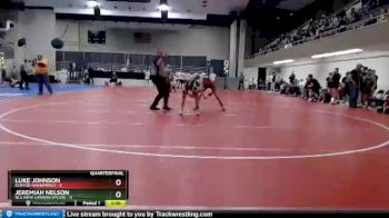 105 lbs Quarterfinals (8 Team) - Jeremiah Nelson, NLS (New London/Spicer) vs Luke Johnson, Kenyon-Wanamingo