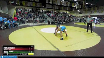 106 lbs Semifinal - Abram Cline, Granite Hills vs Siraj Sidhu, Del Oro