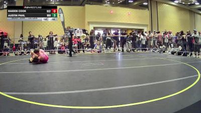 130 lbs 2nd Place - Raiden Cook, Victory Wrestling-Central WA vs Austin Pahl, War